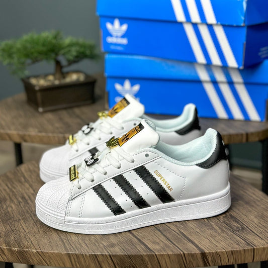 ADIDAS SUPER STAR BLANCO - NEGRO ACCESORIOS