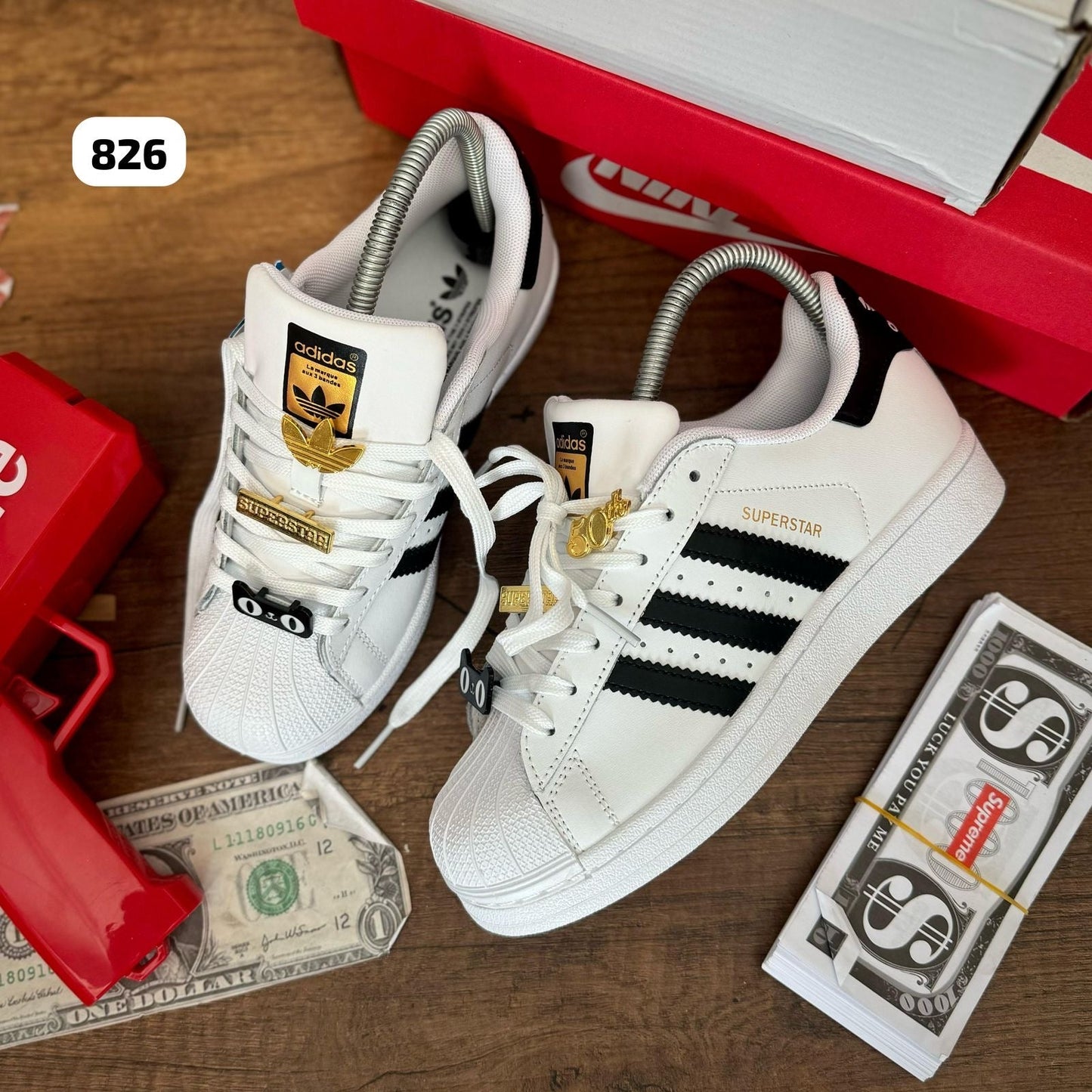 ADIDAS SUPERSTAR BLANCO - NEGRO ACCESORIOS