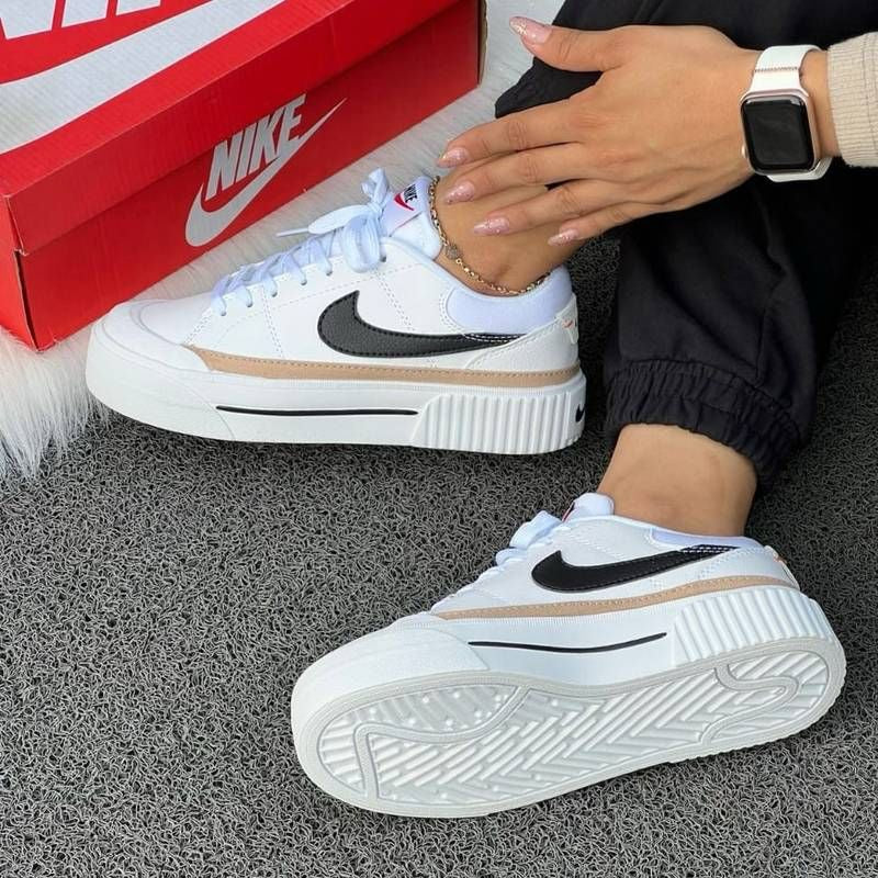 NIKE LEGACY BLANCO - BEIGE