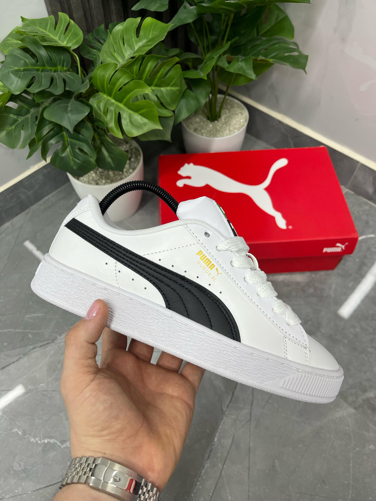 PUMA FERRARI SUEDE XL BLANCO / NEGRO