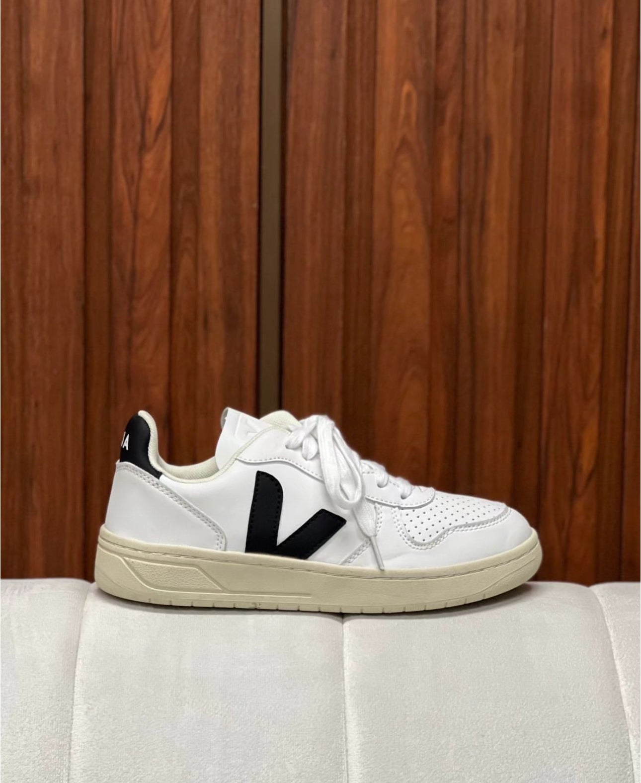 TENIS VEJA CAMPO BLANCO - NEGRO