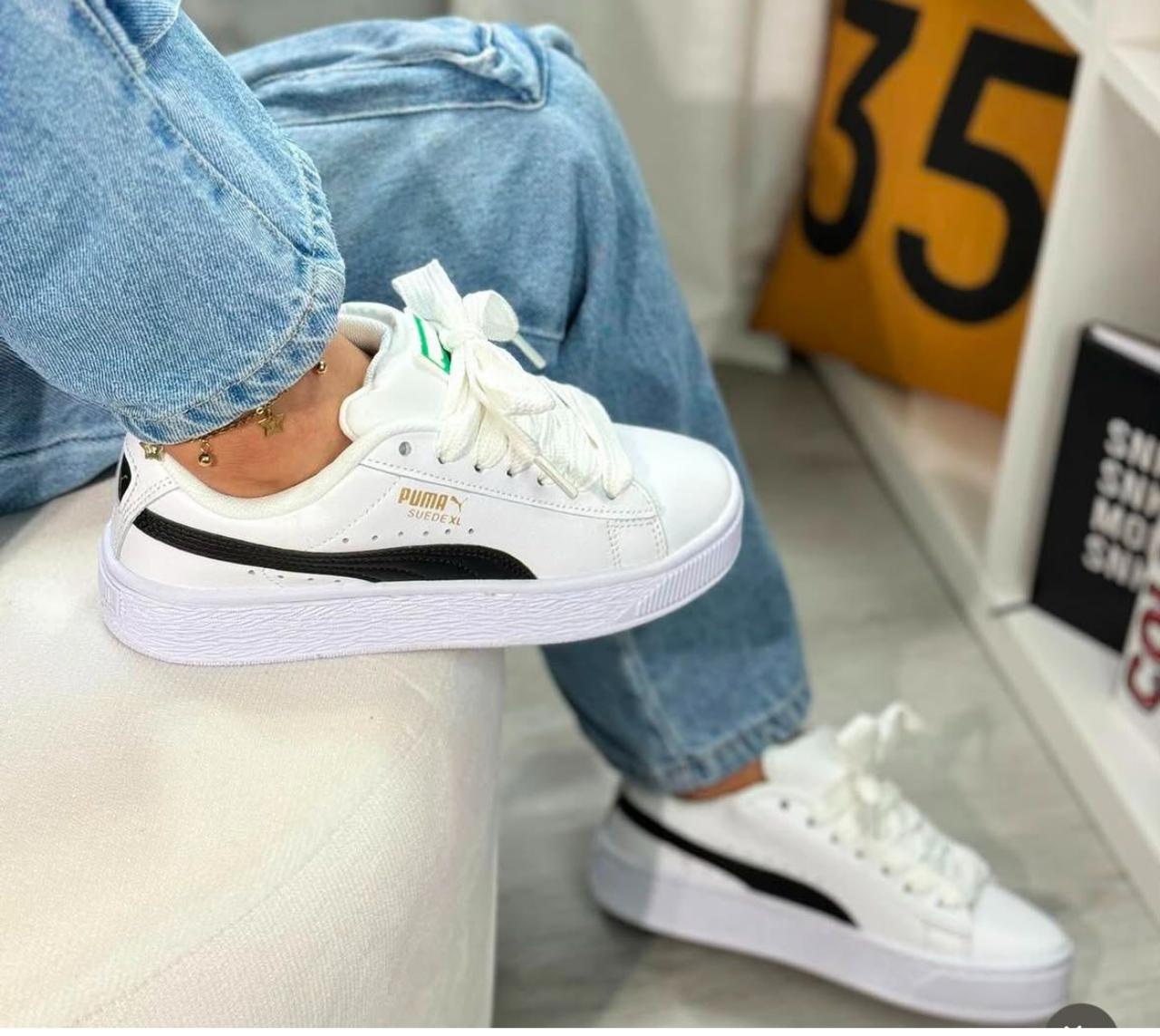 PUMA FERRARI SUEDE XL BLANCO / NEGRO