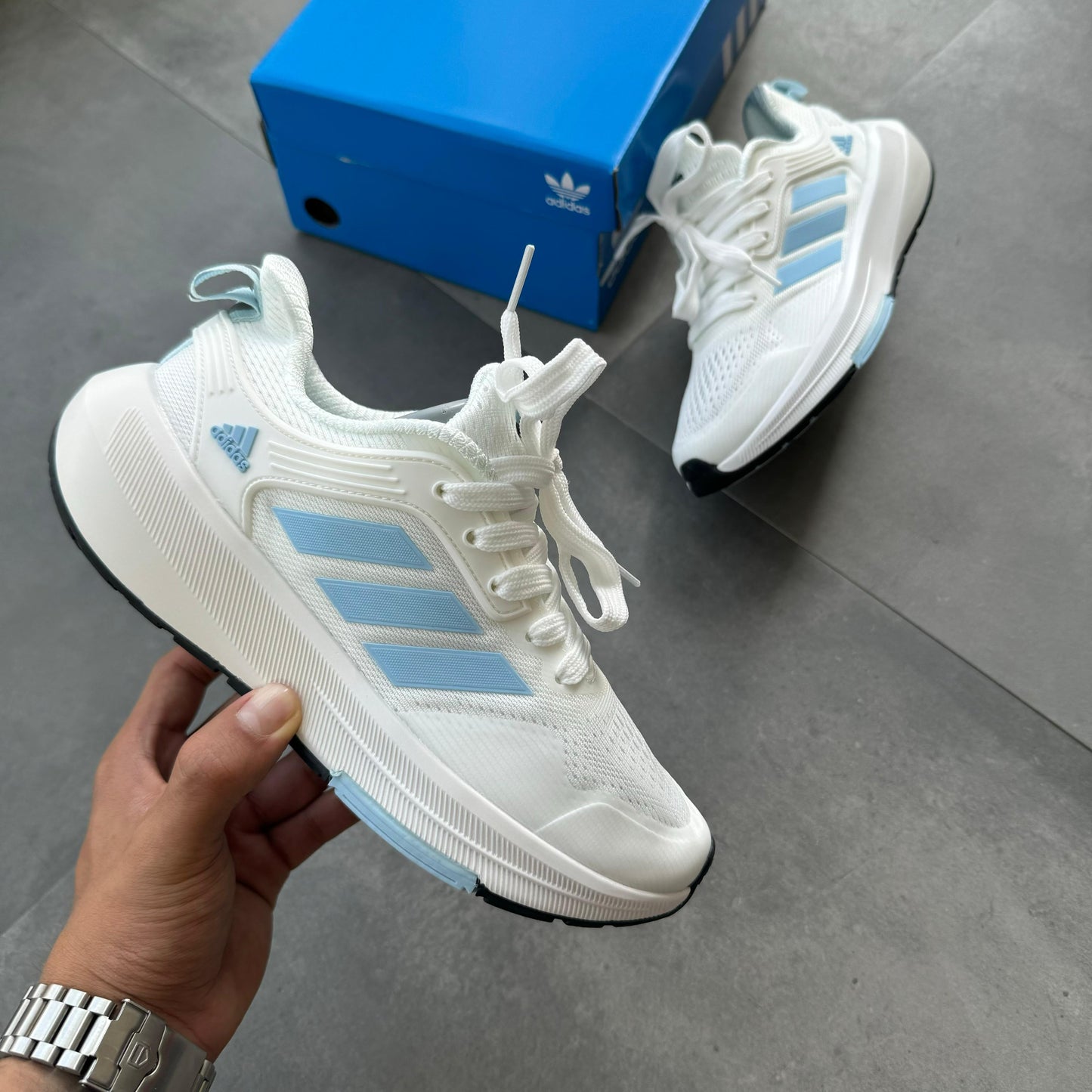 ADIDAS BOUNCE BLANCO -AZUL