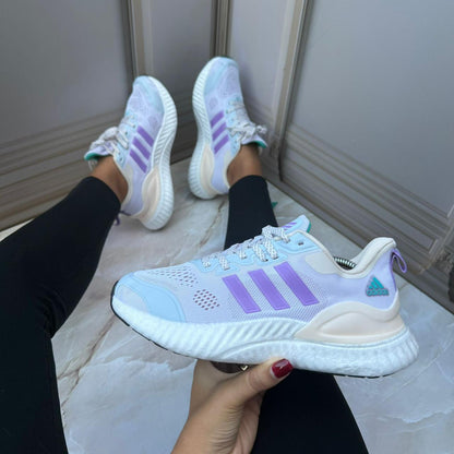 ADIDAS BOUNCE BLANCA MORADA