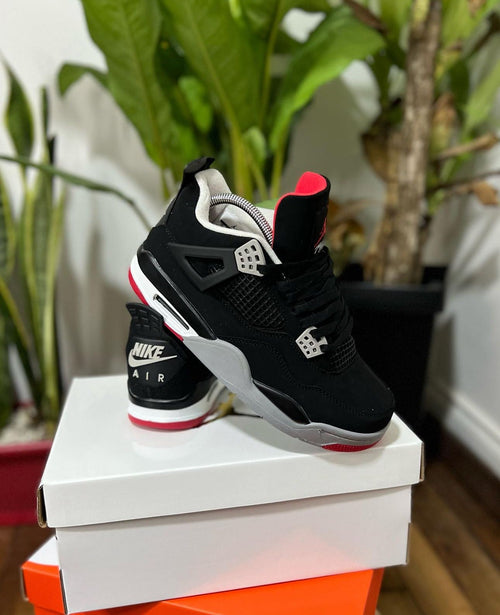 JORDAN RETRO 4 NEGRO - ROJO
