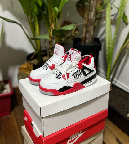JORDAN RETRO 4 BLANCO - ROJO