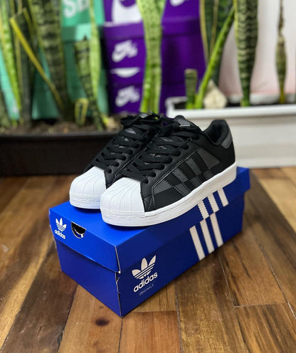 ADIDAS SUPERSTAR NEGRO - GRIS
