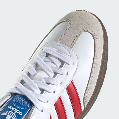 ADIDAS SAMBA BLANCO - ROJO