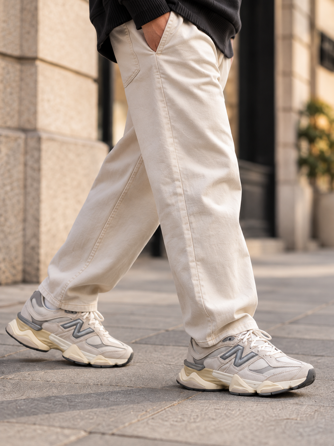 New Balance 9060 gris beige para todos los días